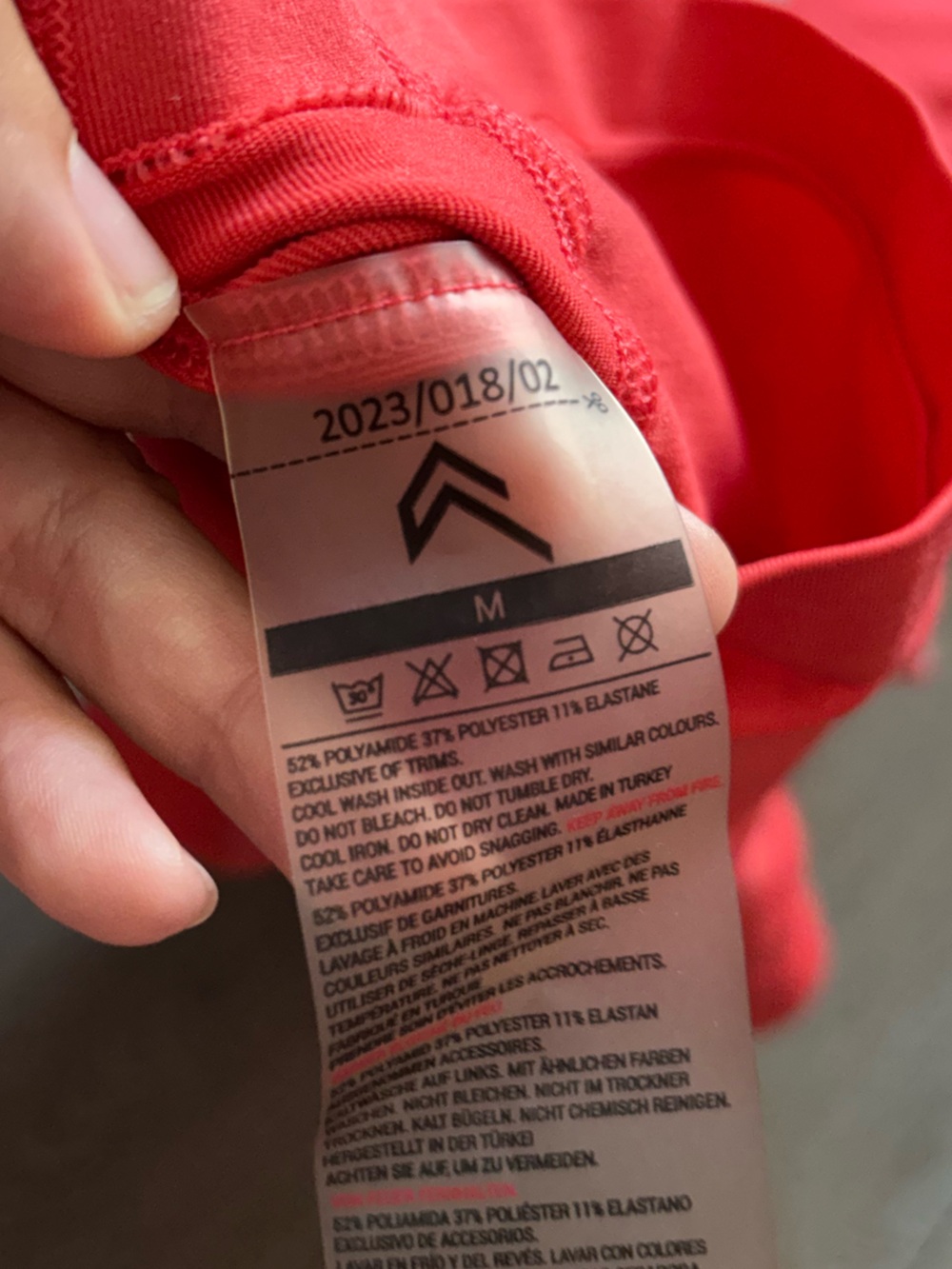 Oner Active Sweet Red Effortless Sports Bra + Shorts Set Medium - Picture 4 of 6